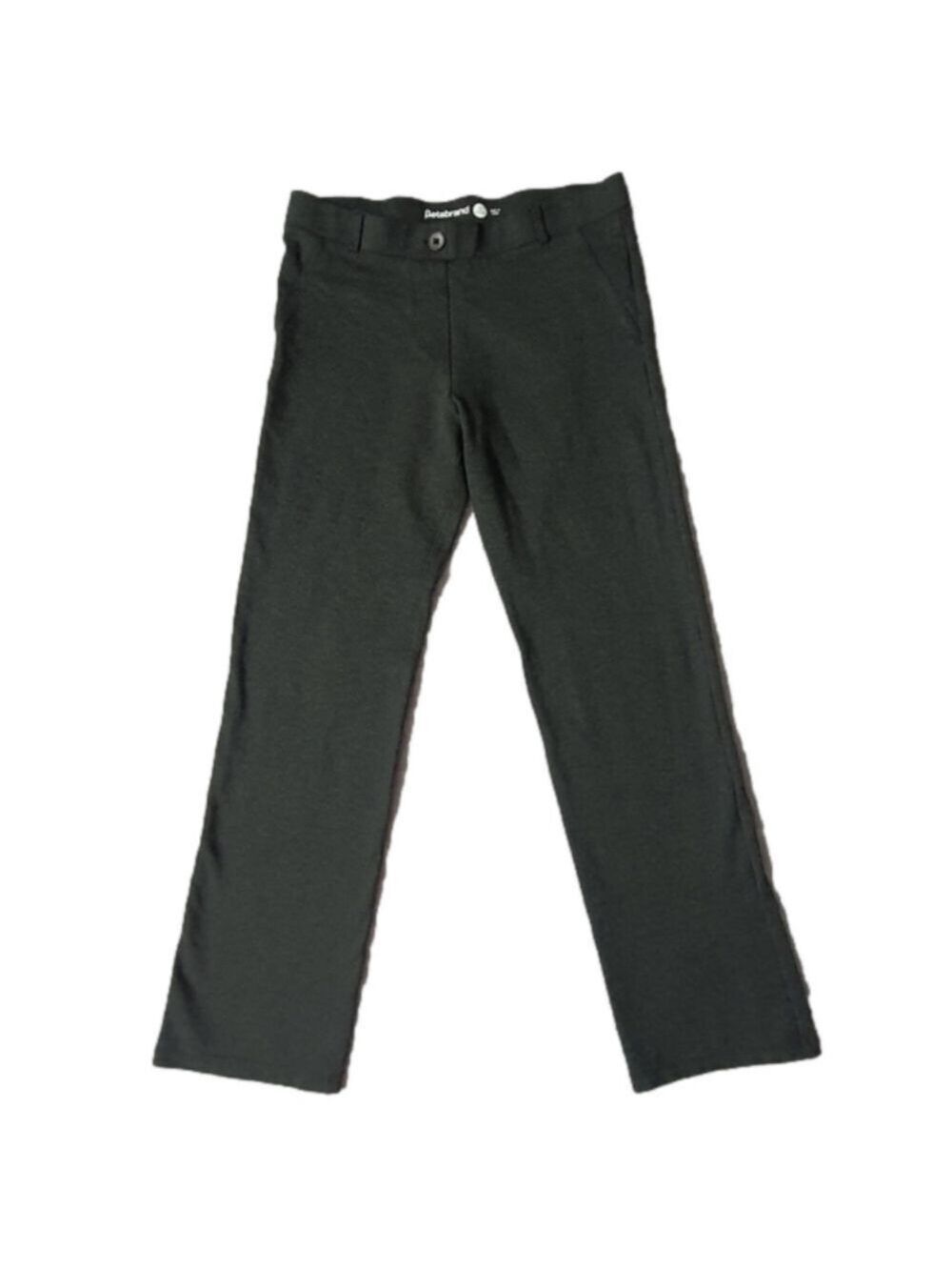 Beta Brand Classic Pull-on Stretch Yoga Pants Straight Leg Womens LP Gray